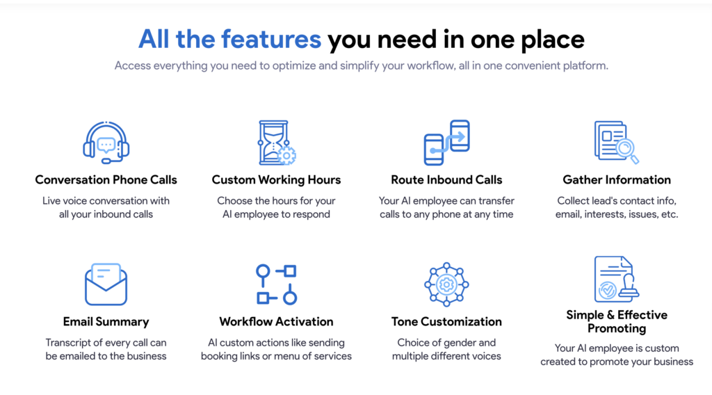 call handling, ai call handling, AI Receptionist, AI Management, Conversation Intelligence, Sales Call Analysis