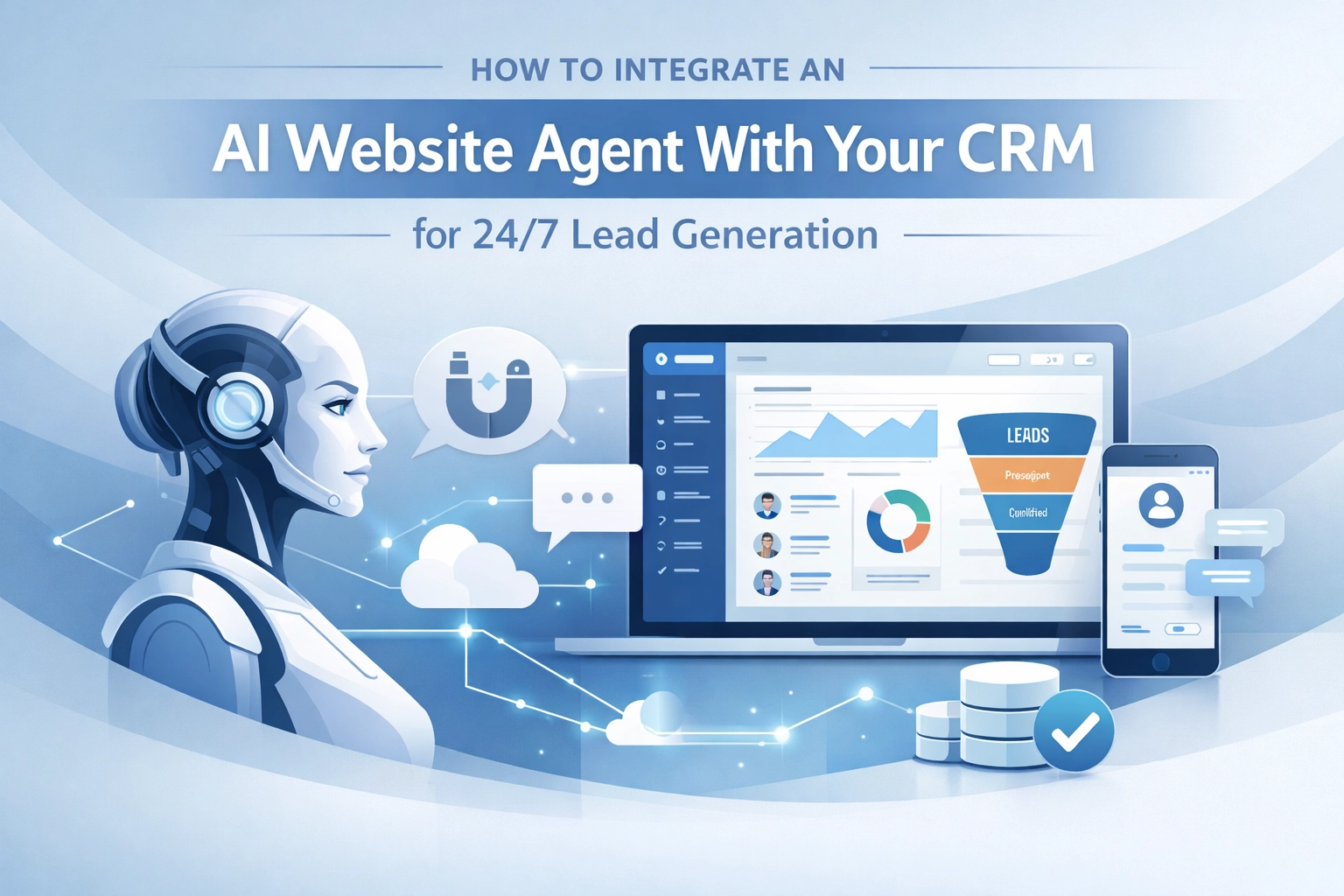 How to Integrate an AI Website Agent With Your CRM for 24/7 Lead Generation