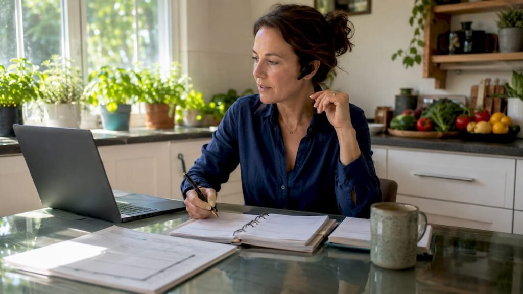 Small business owner uses virtual receptionist system