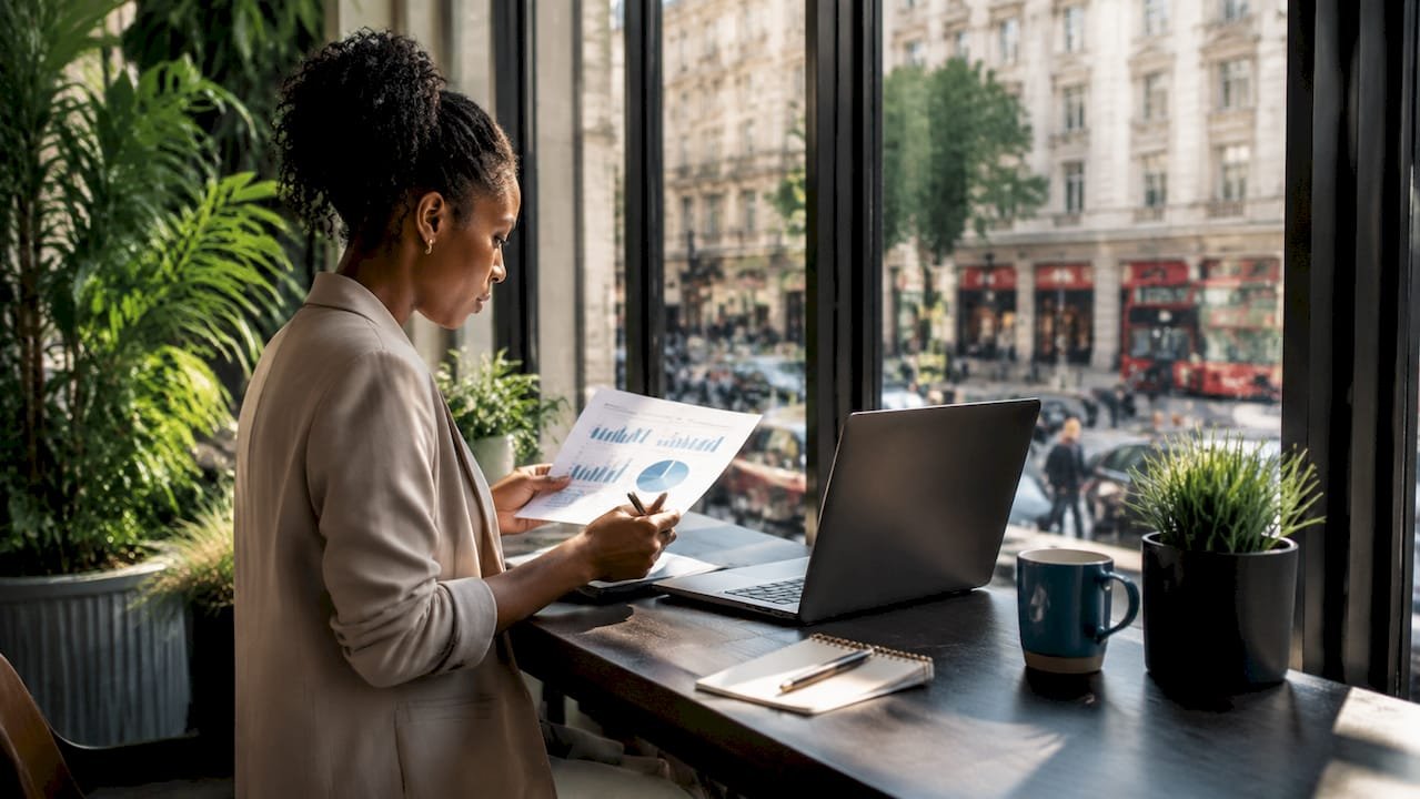 Data analyst working on AI hospitality market